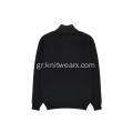 Ανδρικό πλεκτό Quarter Zip Mock Neck με υφή πουλόβερ